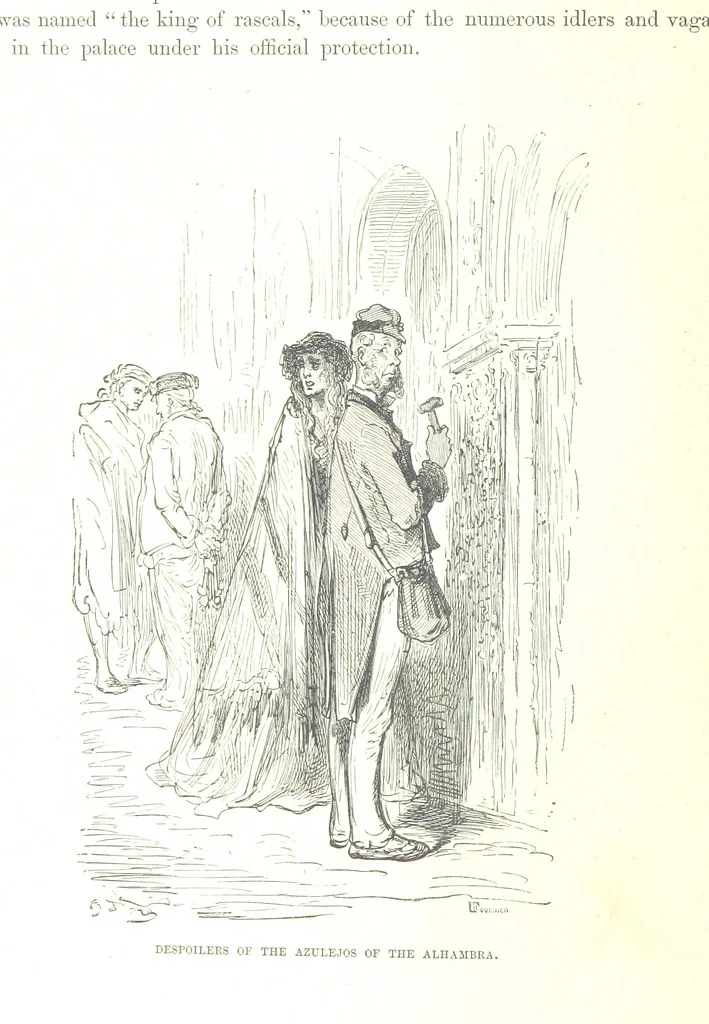 An illustration from Spain ... Illustrated by Gustave Doré. Translated by J. Thomson, 1876, leaf 160