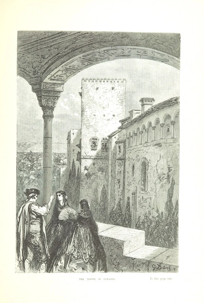 An illustration from Spain ... Illustrated by Gustave Doré. Translated by J. Thomson, 1876, leaf 165