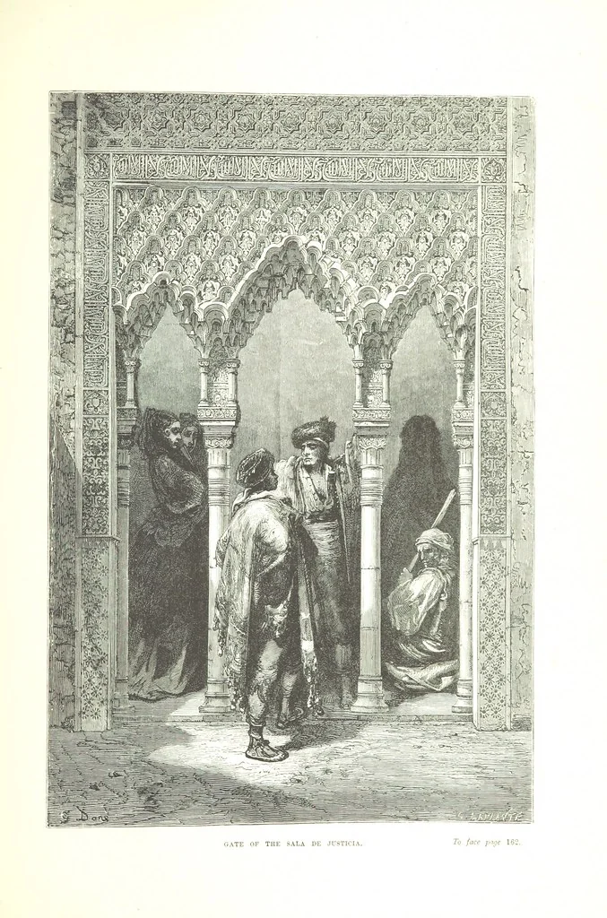An illustration from Spain ... Illustrated by Gustave Doré. Translated by J. Thomson, 1876, leaf 187
