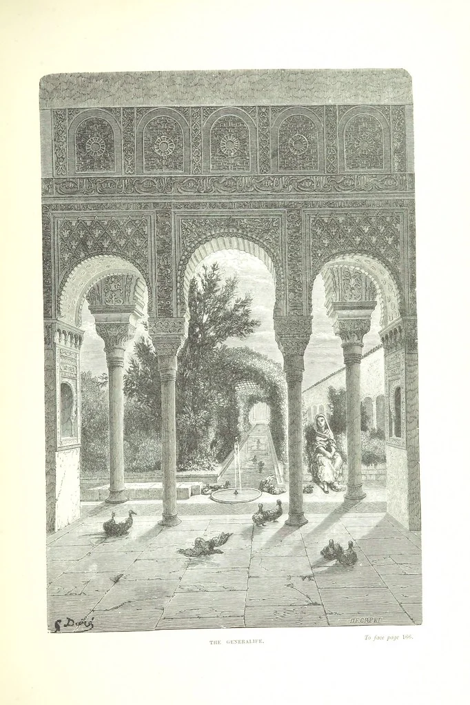 An illustration from Spain ... Illustrated by Gustave Doré. Translated by J. Thomson, 1876, leaf 191