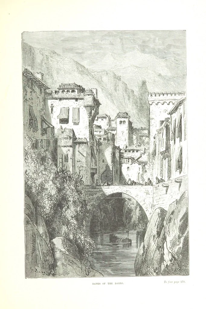 An illustration from Spain ... Illustrated by Gustave Doré. Translated by J. Thomson, 1876, leaf 195