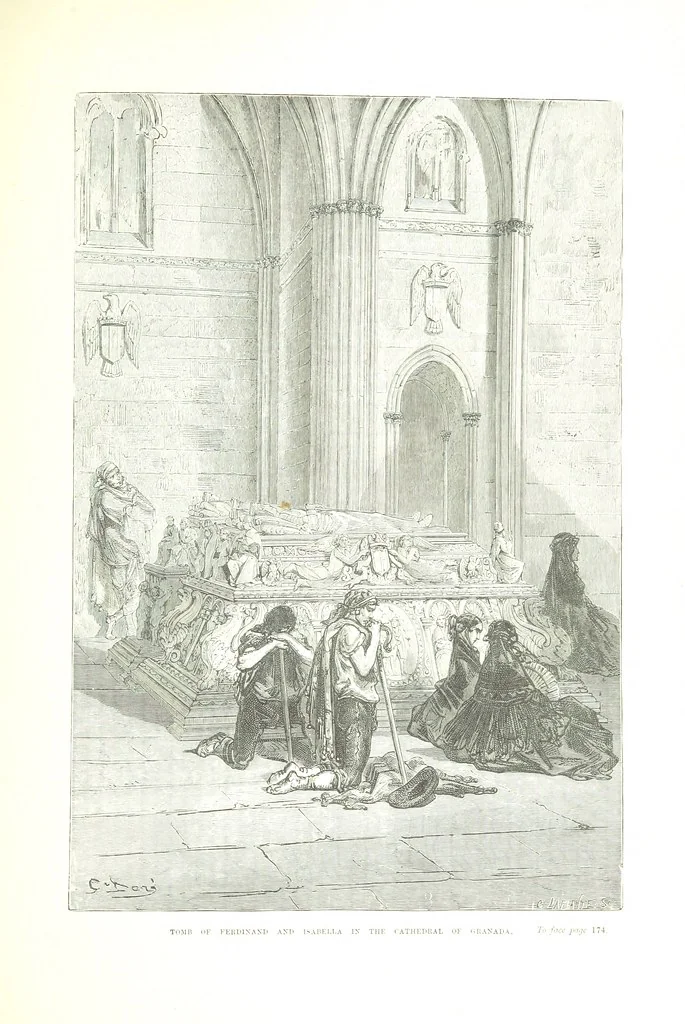 An illustration from Spain ... Illustrated by Gustave Doré. Translated by J. Thomson, 1876, leaf 199