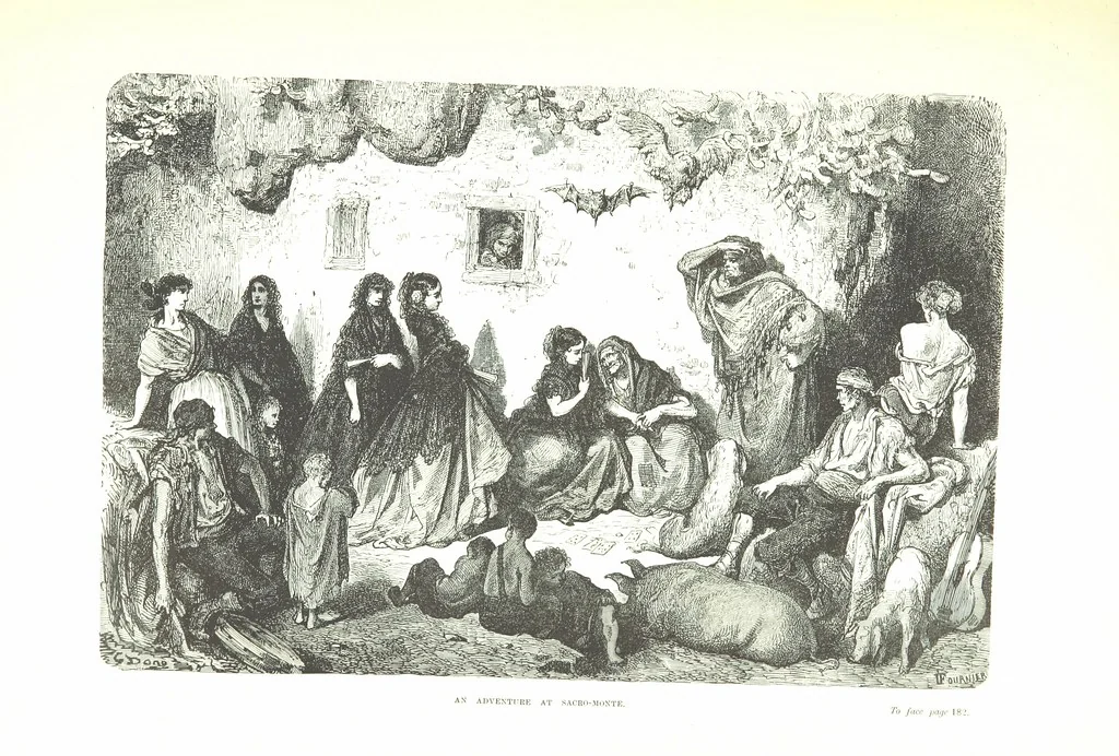 An illustration from Spain ... Illustrated by Gustave Doré. Translated by J. Thomson, 1876, leaf 207