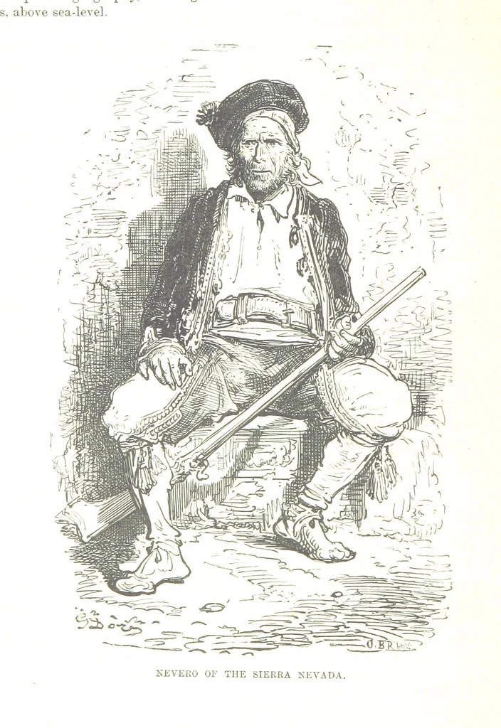 An illustration from Spain ... Illustrated by Gustave Doré. Translated by J. Thomson, 1876, leaf 218
