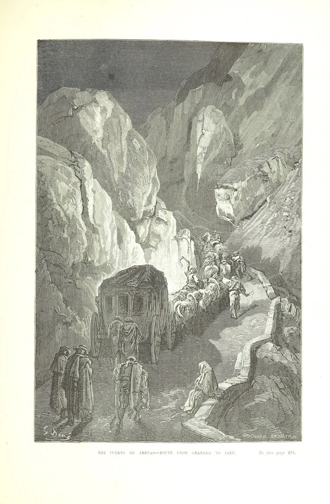 An illustration from Spain ... Illustrated by Gustave Doré. Translated by J. Thomson, 1876, leaf 219