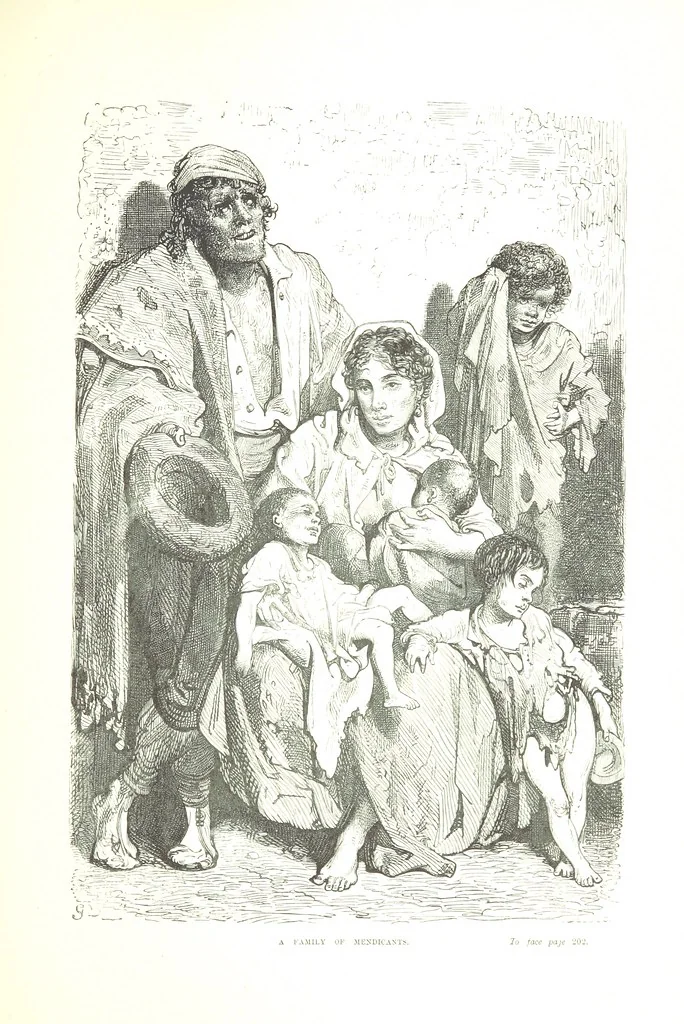 An illustration from Spain ... Illustrated by Gustave Doré. Translated by J. Thomson, 1876, leaf 227