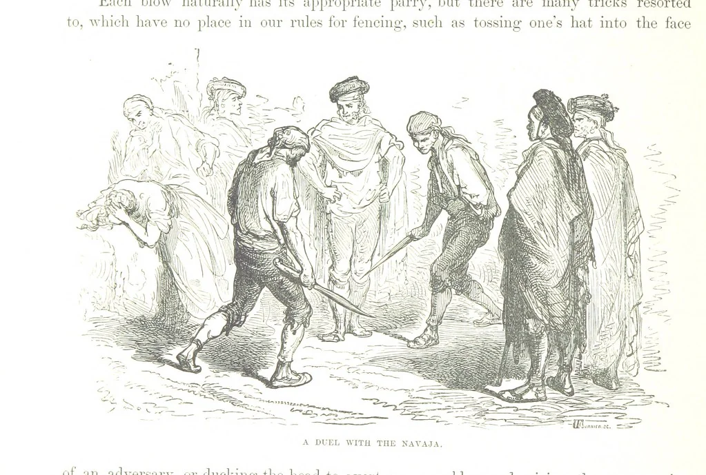 An illustration from Spain ... Illustrated by Gustave Doré. Translated by J. Thomson, 1876, leaf 240