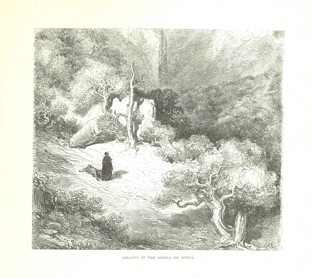 An illustration from Spain ... Illustrated by Gustave Doré. Translated by J. Thomson, 1876, leaf 251
