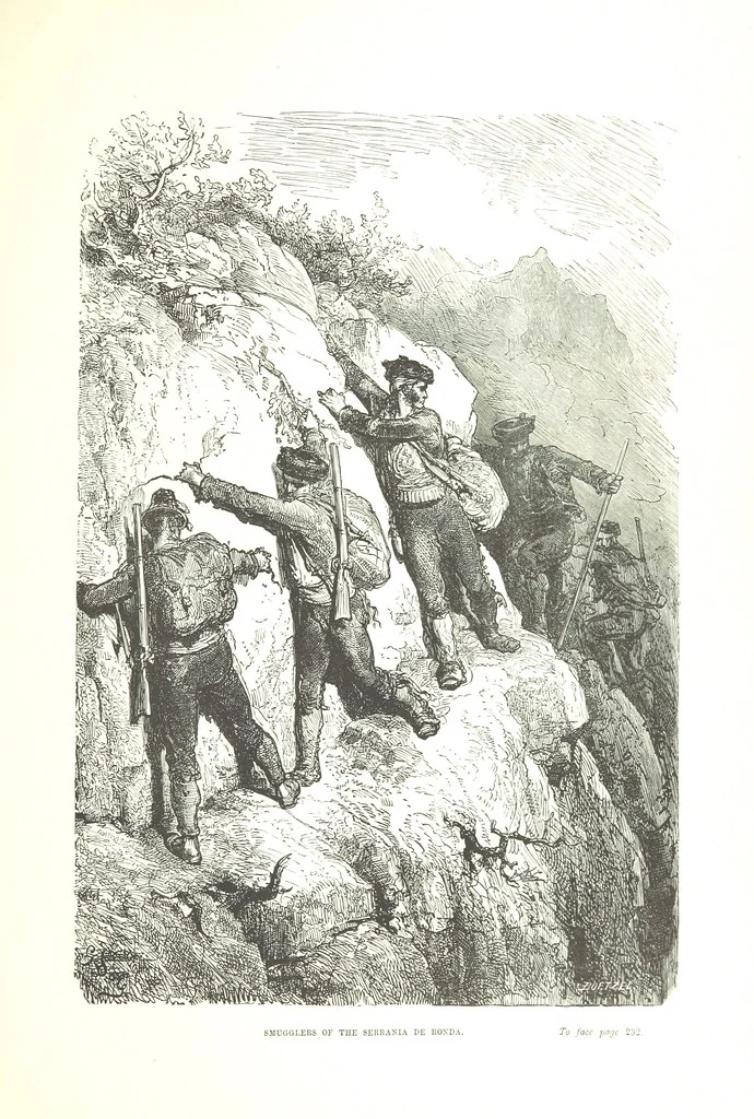 An illustration from Spain ... Illustrated by Gustave Doré. Translated by J. Thomson, 1876, leaf 259