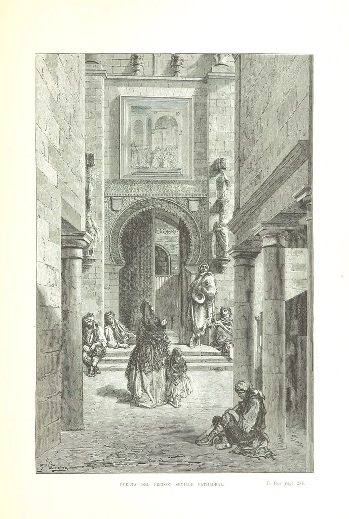 An illustration from Spain ... Illustrated by Gustave Doré. Translated by J. Thomson, 1876, leaf 287