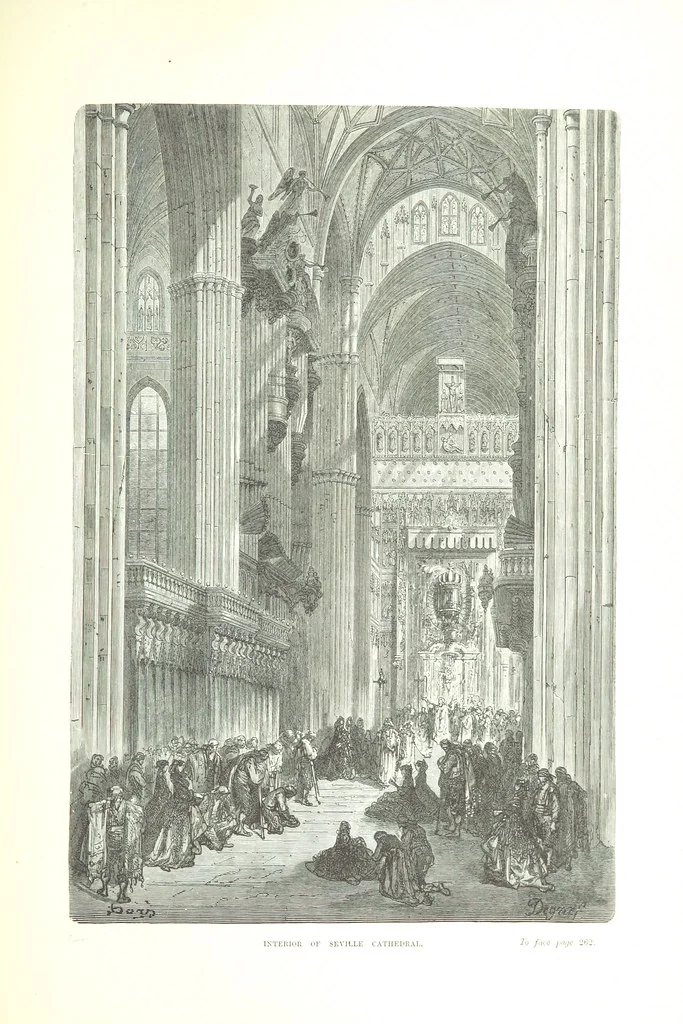 An illustration from Spain ... Illustrated by Gustave Doré. Translated by J. Thomson, 1876, leaf 291