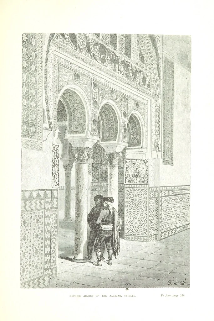 An illustration from Spain ... Illustrated by Gustave Doré. Translated by J. Thomson, 1876, leaf 295