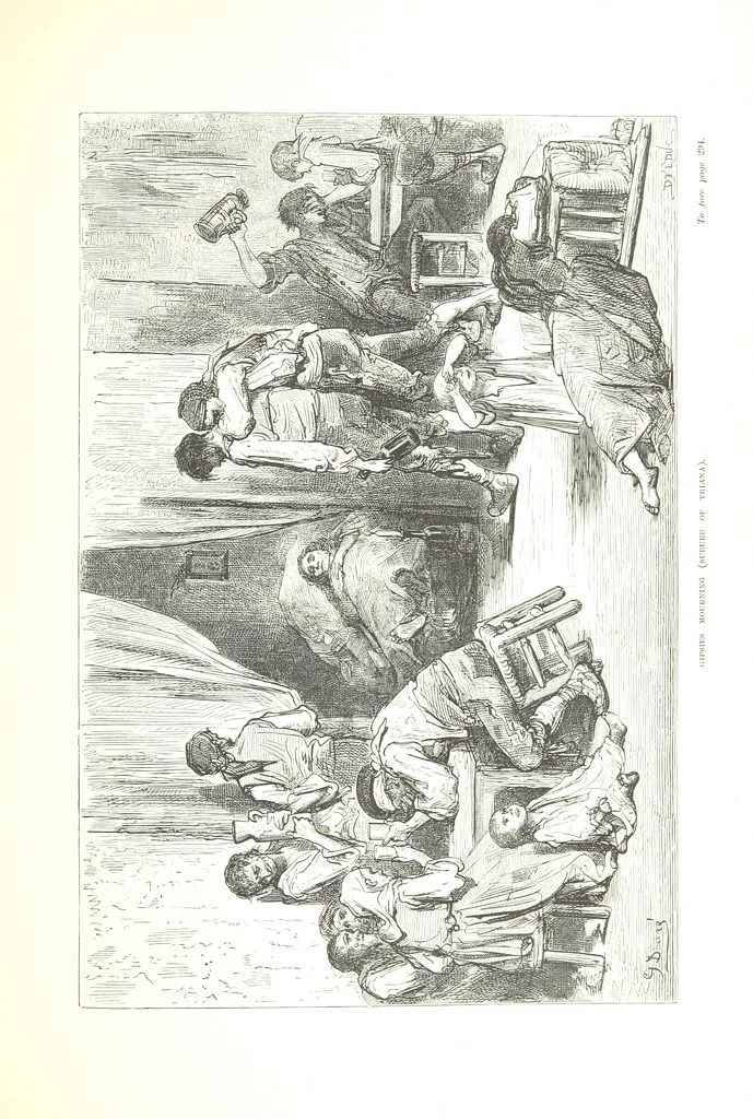 An illustration from Spain ... Illustrated by Gustave Doré. Translated by J. Thomson, 1876, leaf 325