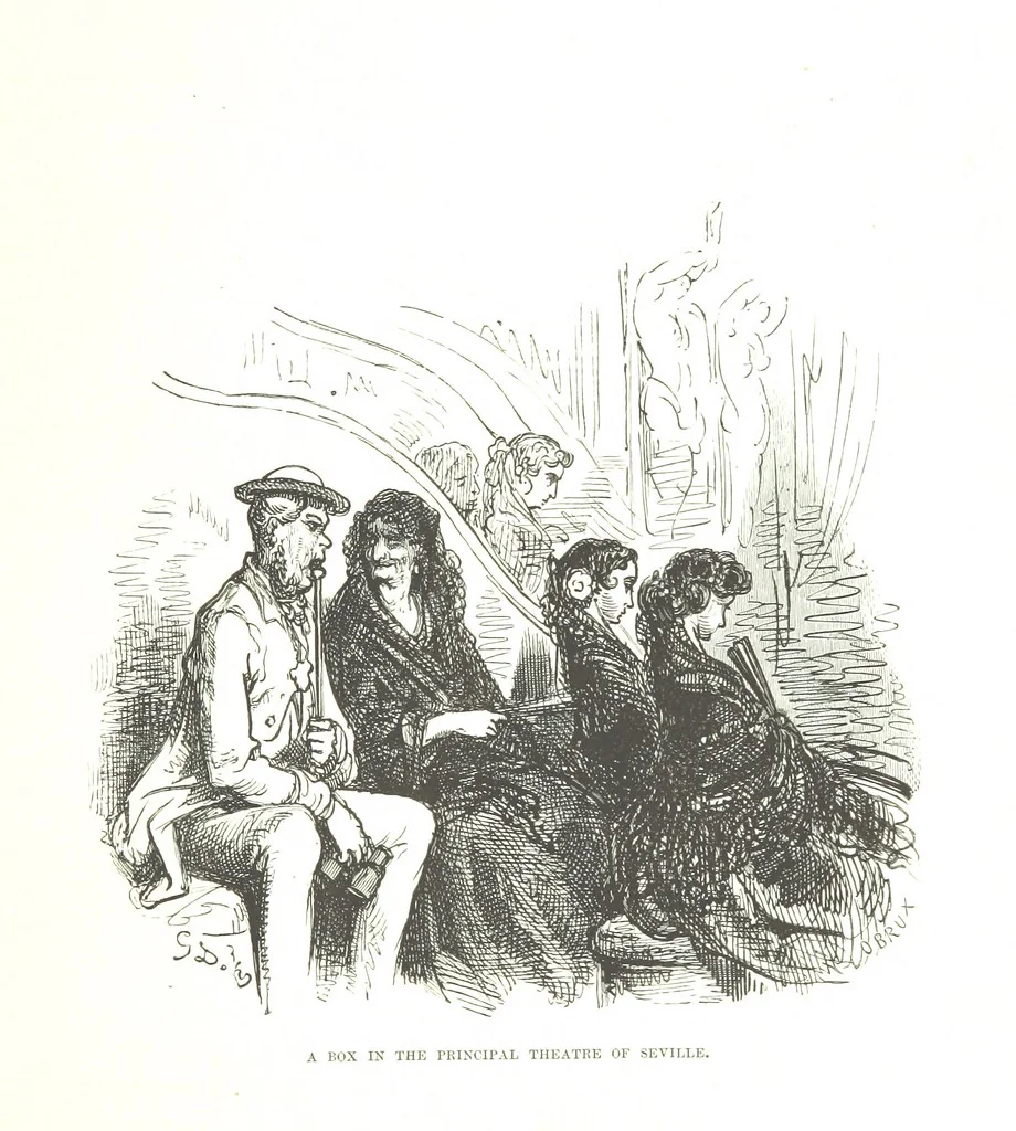 An illustration from Spain ... Illustrated by Gustave Doré. Translated by J. Thomson, 1876, leaf 329