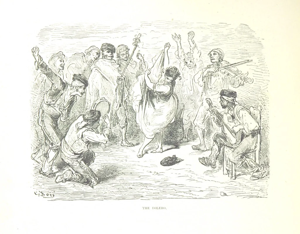 An illustration from Spain ... Illustrated by Gustave Doré. Translated by J. Thomson, 1876, leaf 330