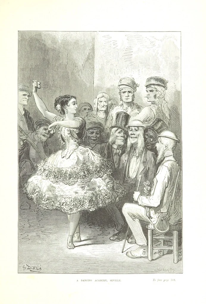 An illustration from Spain ... Illustrated by Gustave Doré. Translated by J. Thomson, 1876, leaf 339
