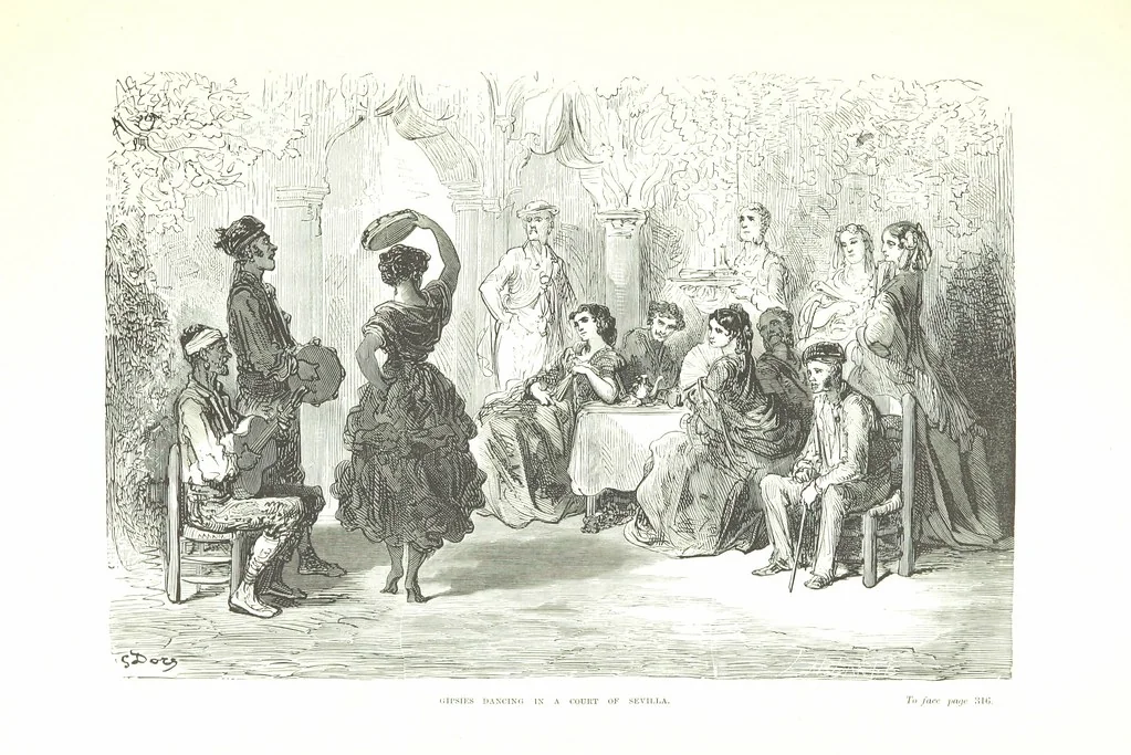 An illustration from Spain ... Illustrated by Gustave Doré. Translated by J. Thomson, 1876, leaf 347