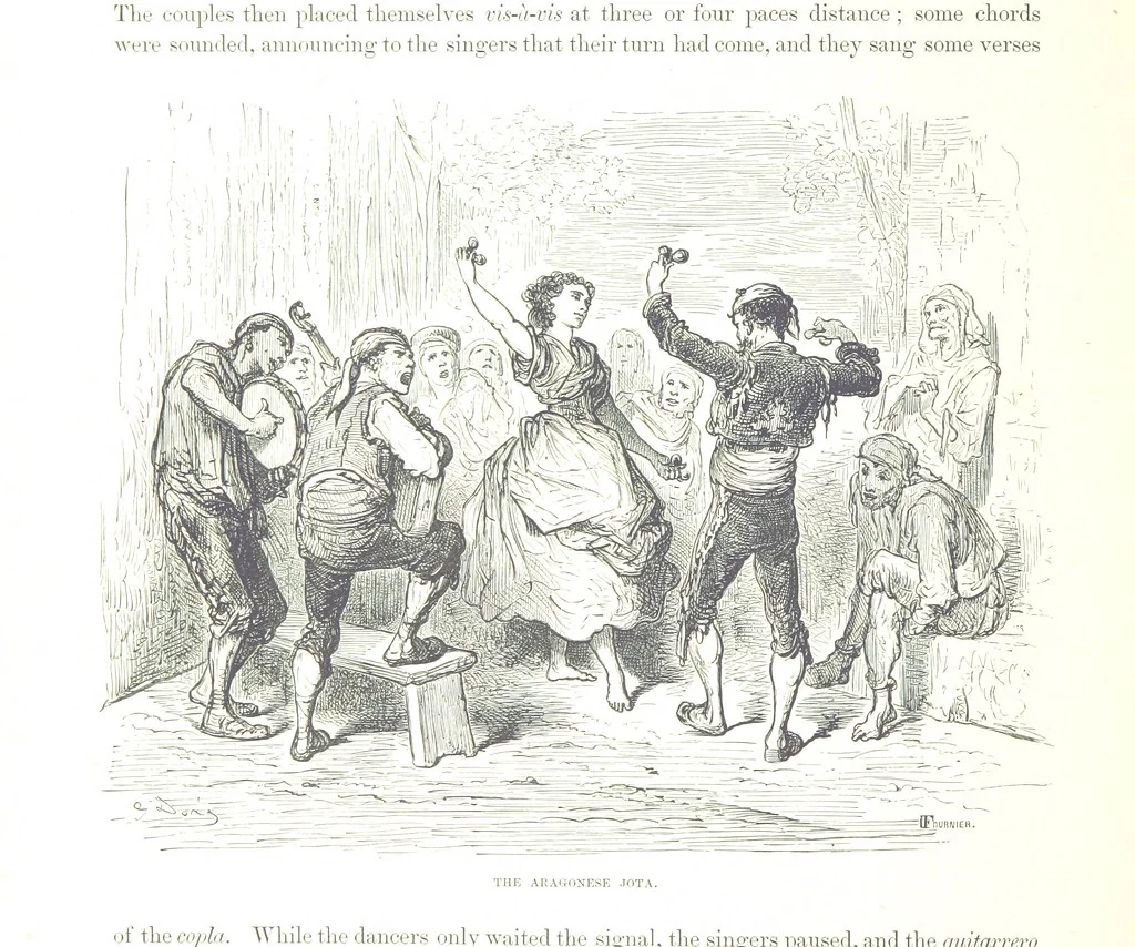 An illustration from Spain ... Illustrated by Gustave Doré. Translated by J. Thomson, 1876, leaf 350