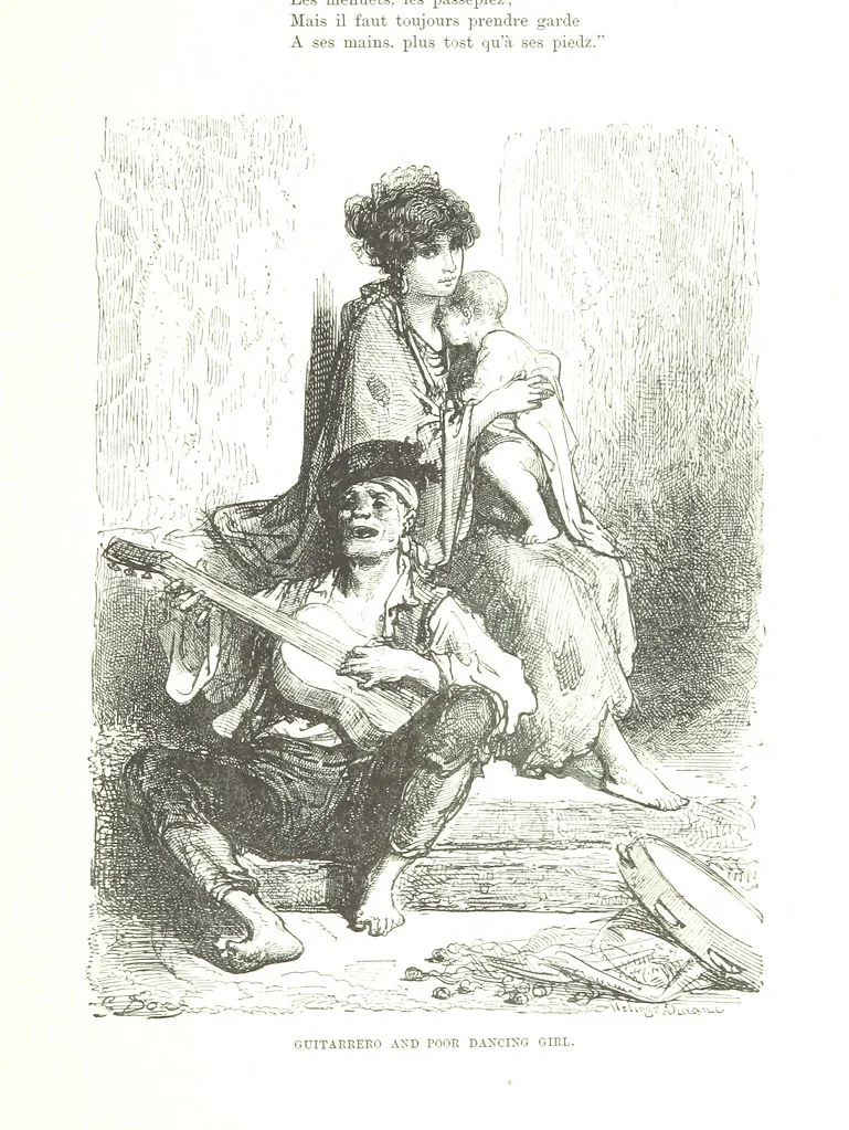 An illustration from Spain ... Illustrated by Gustave Doré. Translated by J. Thomson, 1876, leaf 355