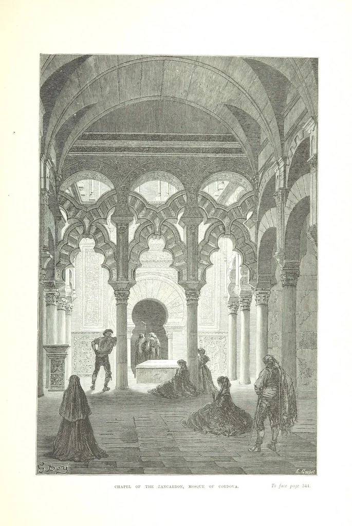 An illustration from Spain ... Illustrated by Gustave Doré. Translated by J. Thomson, 1876, leaf 375