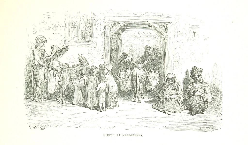 An illustration from Spain ... Illustrated by Gustave Doré. Translated by J. Thomson, 1876, leaf 381