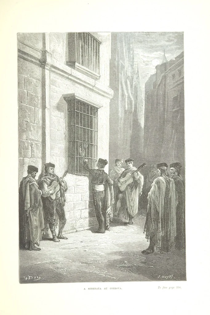 An illustration from Spain ... Illustrated by Gustave Doré. Translated by J. Thomson, 1876, leaf 383
