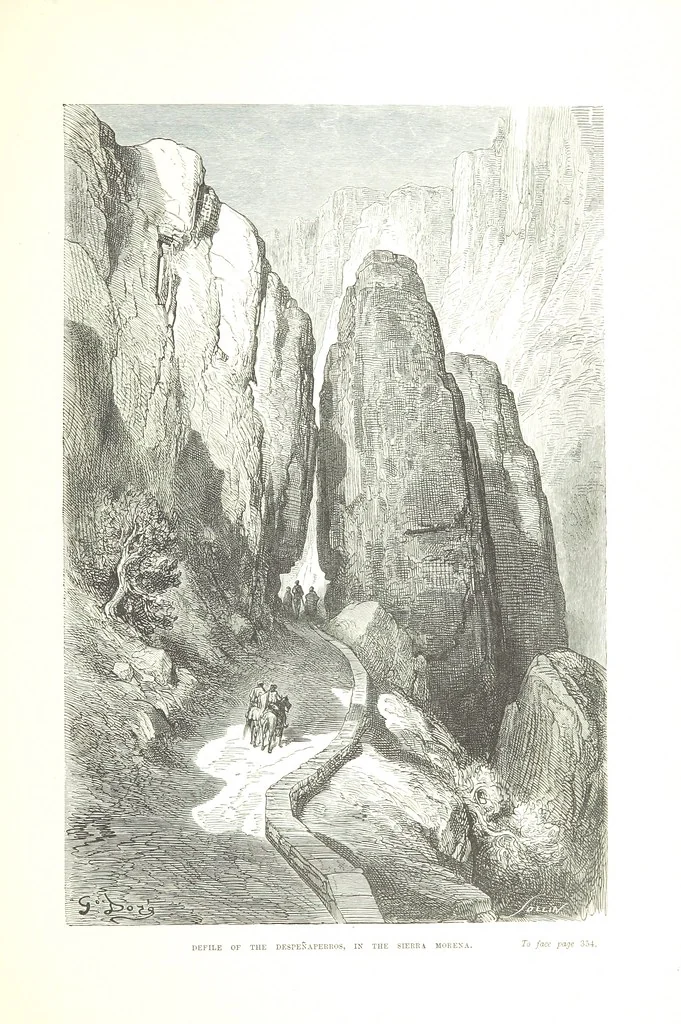 An illustration from Spain ... Illustrated by Gustave Doré. Translated by J. Thomson, 1876, leaf 387