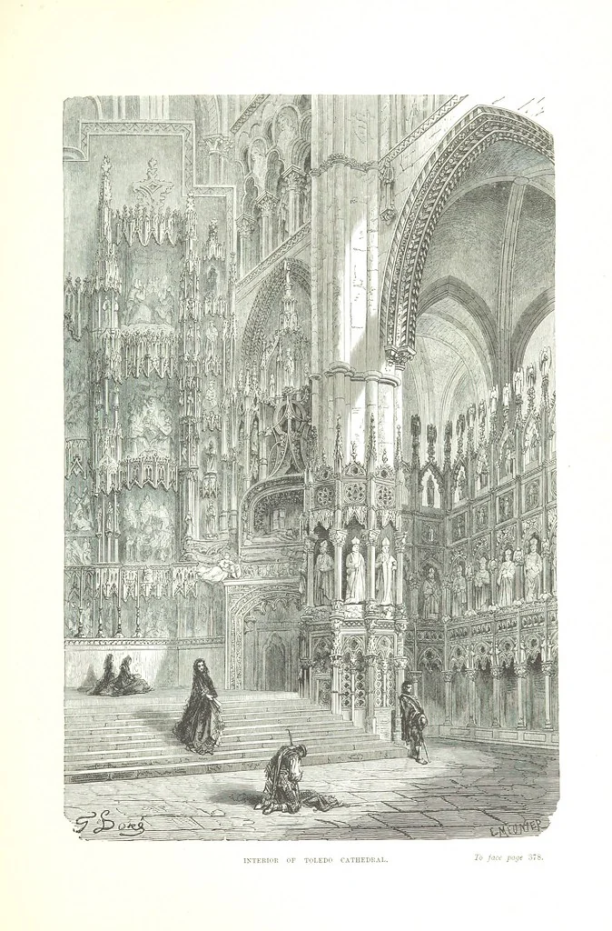 An illustration from Spain ... Illustrated by Gustave Doré. Translated by J. Thomson, 1876, leaf 411