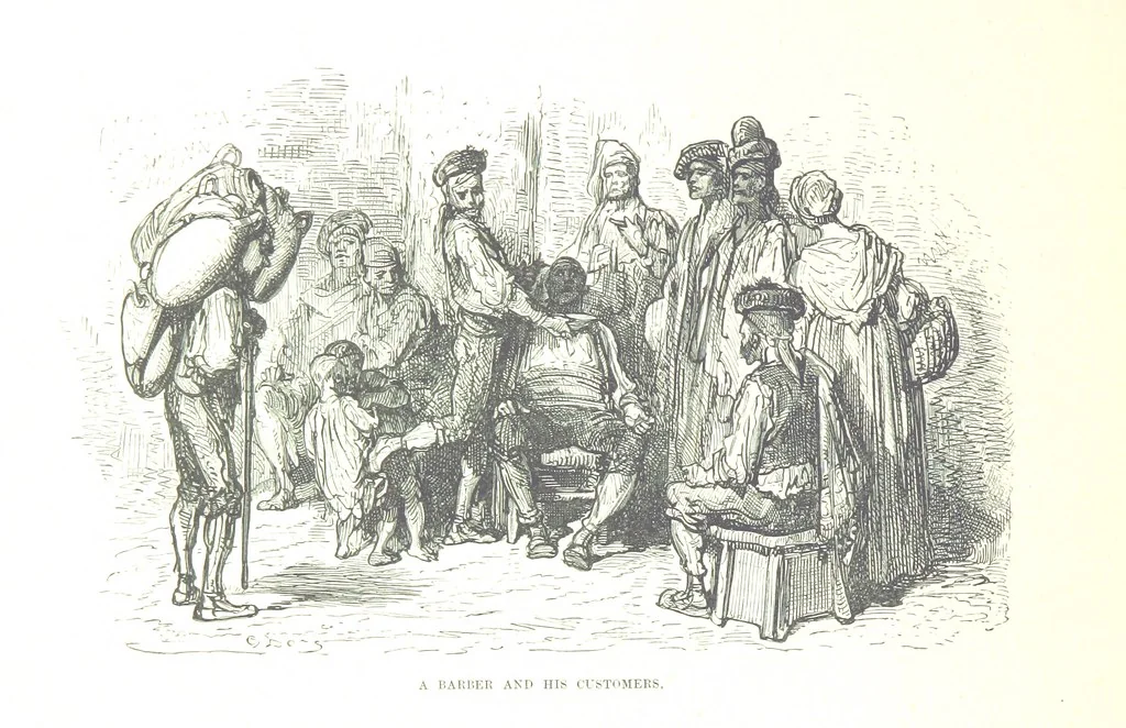 An illustration from Spain ... Illustrated by Gustave Doré. Translated by J. Thomson, 1876, leaf 434