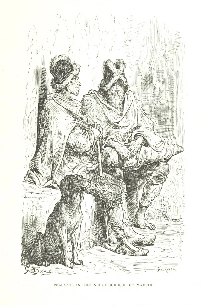 An illustration from Spain ... Illustrated by Gustave Doré. Translated by J. Thomson, 1876, leaf 439