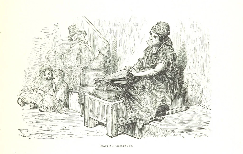 An illustration from Spain ... Illustrated by Gustave Doré. Translated by J. Thomson, 1876, leaf 443