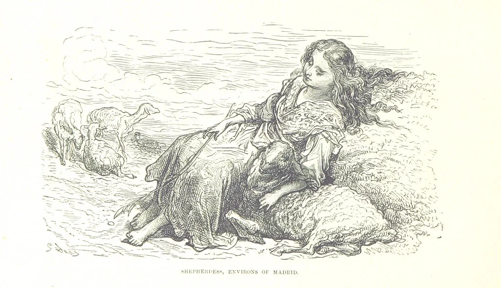 An illustration from Spain ... Illustrated by Gustave Doré. Translated by J. Thomson, 1876, leaf 456