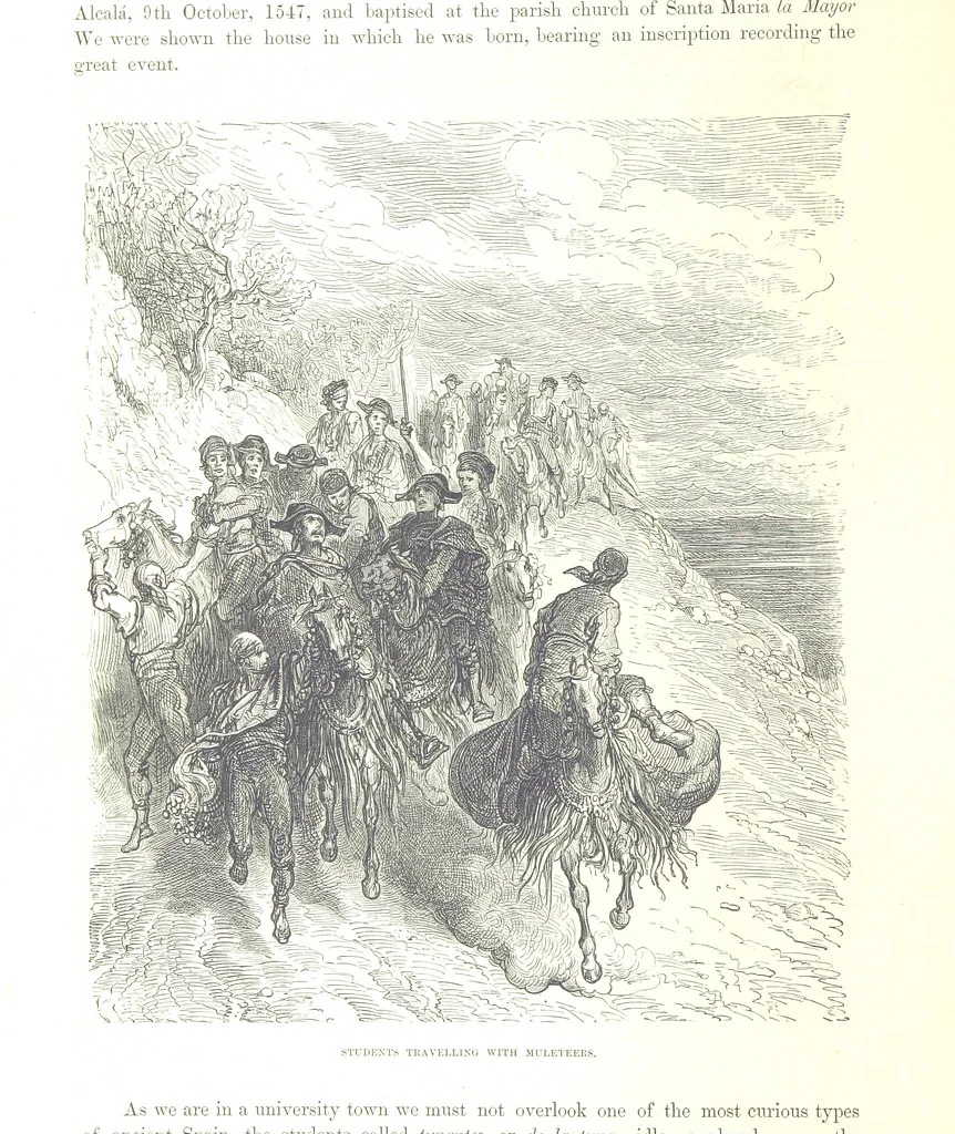 An illustration from Spain ... Illustrated by Gustave Doré. Translated by J. Thomson, 1876, leaf 464