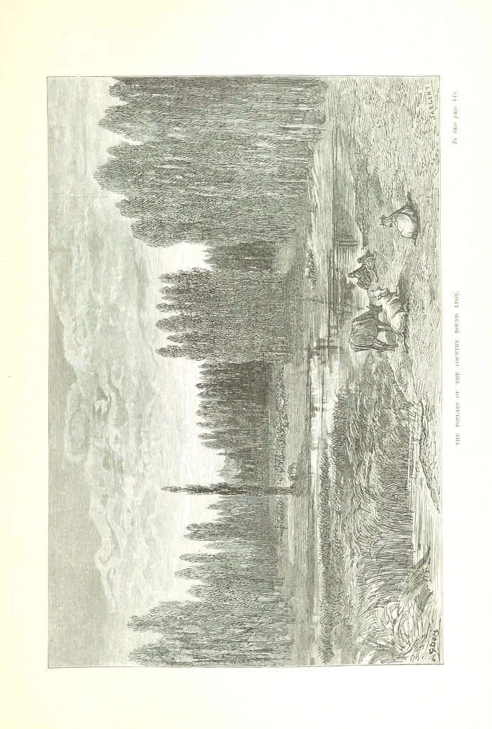 An illustration from Spain ... Illustrated by Gustave Doré. Translated by J. Thomson, 1876, leaf 485