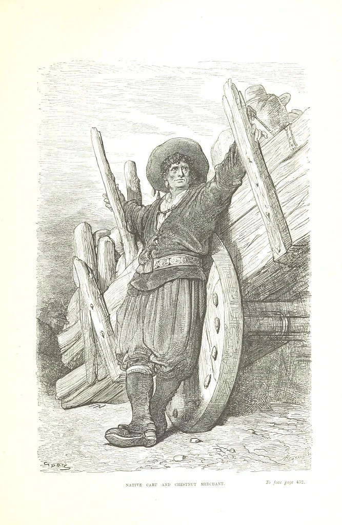 An illustration from Spain ... Illustrated by Gustave Doré. Translated by J. Thomson, 1876, leaf 489