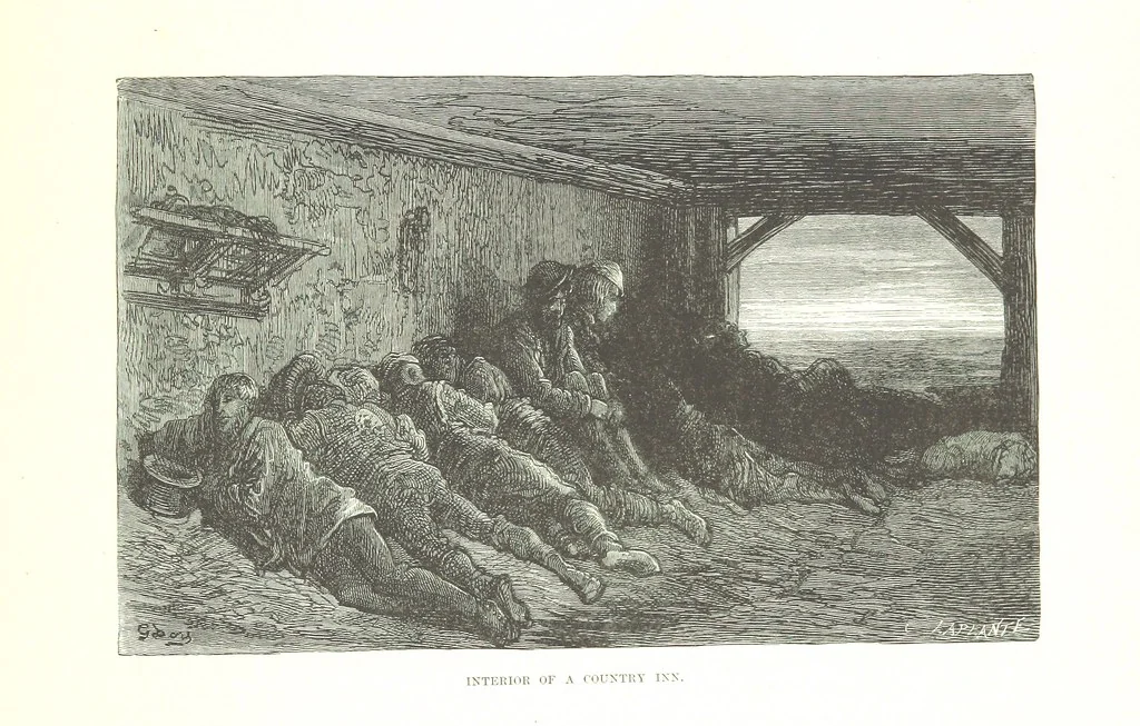 An illustration from Spain ... Illustrated by Gustave Doré. Translated by J. Thomson, 1876, leaf 493