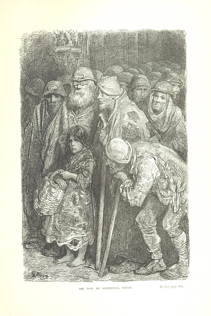 An illustration from Spain ... Illustrated by Gustave Doré. Translated by J. Thomson, 1876, leaf 495