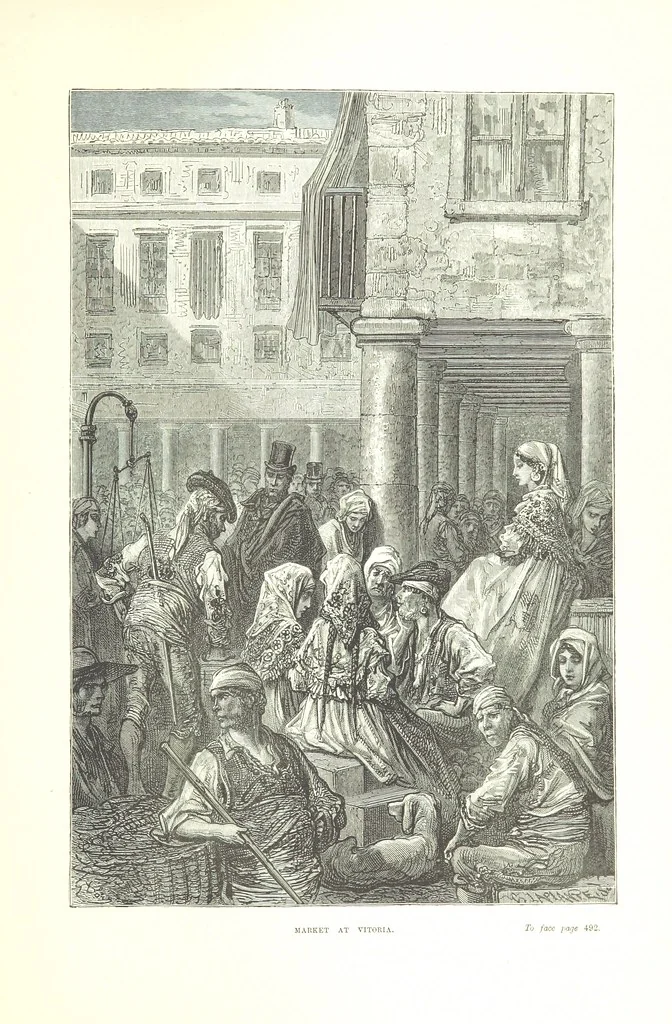 An illustration from Spain ... Illustrated by Gustave Doré. Translated by J. Thomson, 1876, leaf 529