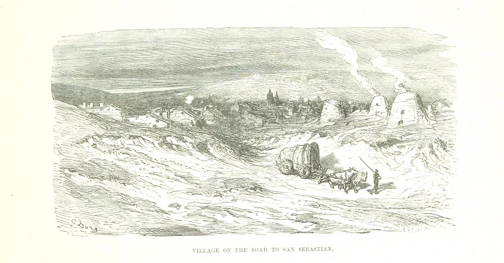 An illustration from Spain ... Illustrated by Gustave Doré. Translated by J. Thomson, 1876, leaf 539