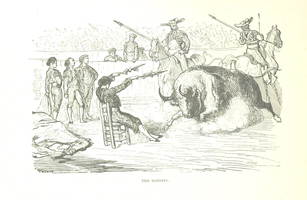 An illustration from Spain ... Illustrated by Gustave Doré. Translated by J. Thomson, 1876, leaf 70