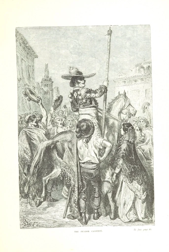 An illustration from Spain ... Illustrated by Gustave Doré. Translated by J. Thomson, 1876, leaf 71