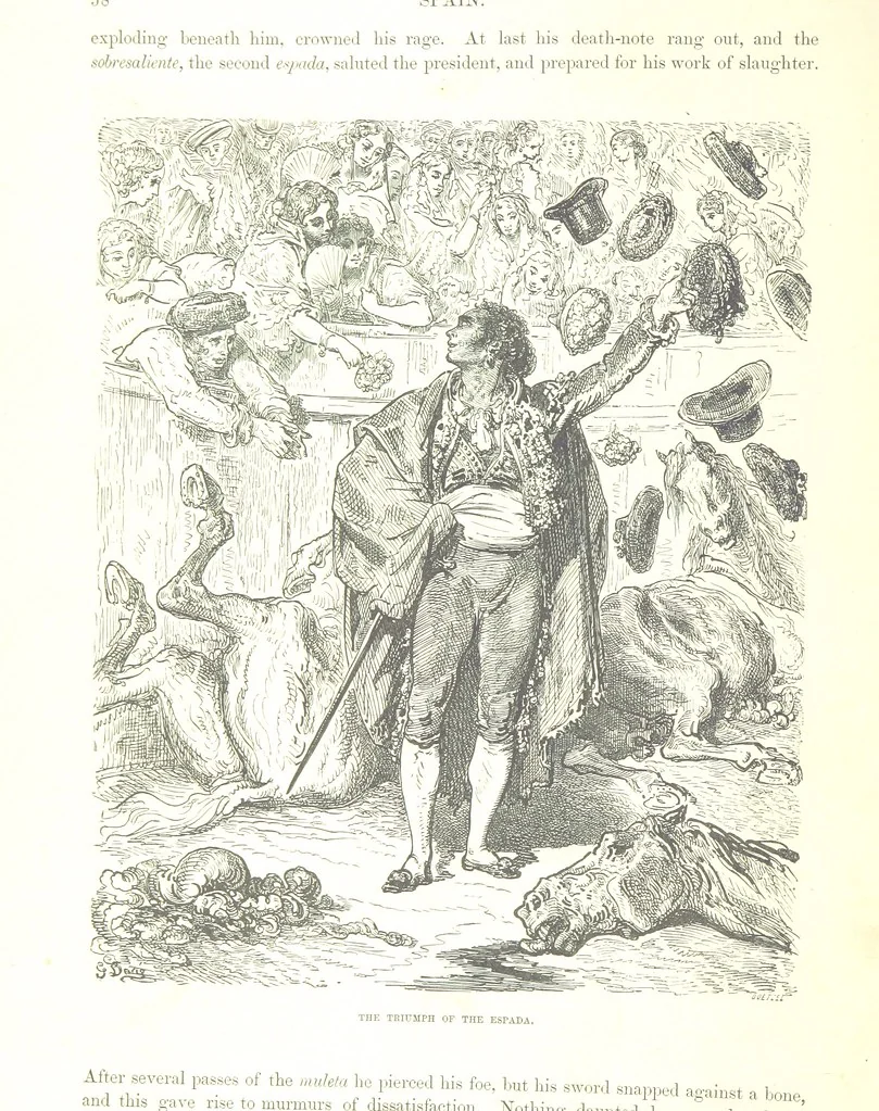 An illustration from Spain ... Illustrated by Gustave Doré. Translated by J. Thomson, 1876, leaf 82