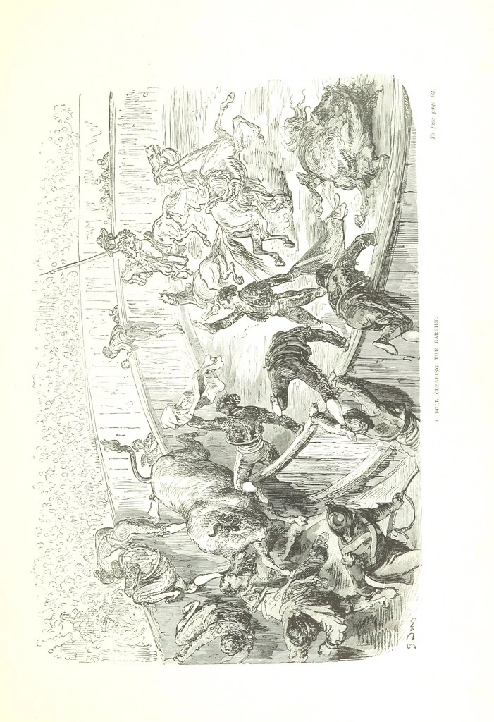 An illustration from Spain ... Illustrated by Gustave Doré. Translated by J. Thomson, 1876, leaf 87