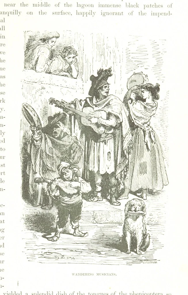 An illustration from Spain ... Illustrated by Gustave Doré. Translated by J. Thomson, 1876, leaf 93