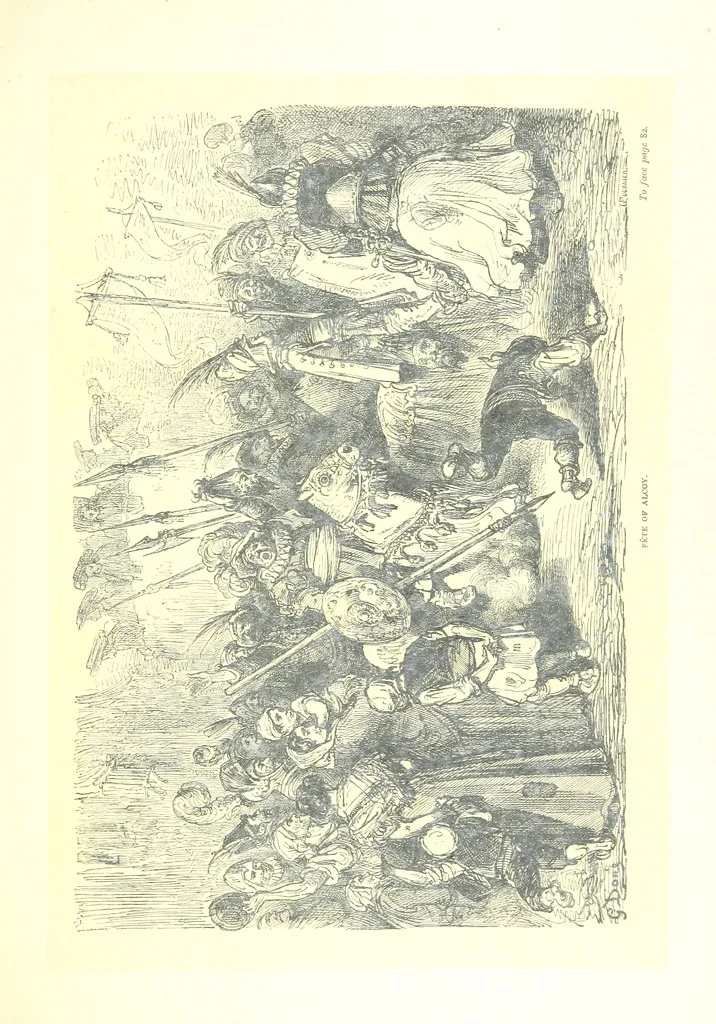 An illustration from Spain ... Illustrated by Gustave Doré. Translated by J. Thomson, 1881, leaf 103