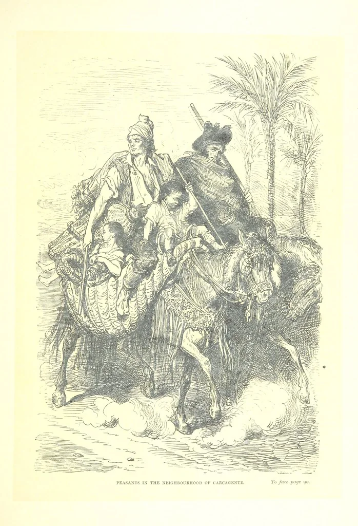 An illustration from Spain ... Illustrated by Gustave Doré. Translated by J. Thomson, 1881, leaf 111