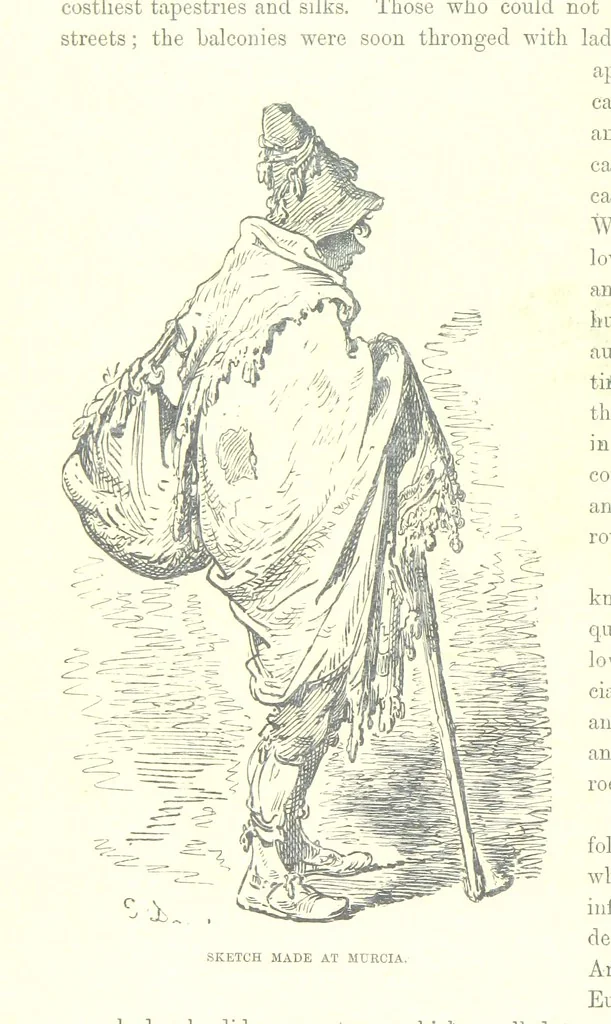An illustration from Spain ... Illustrated by Gustave Doré. Translated by J. Thomson, 1881, leaf 122