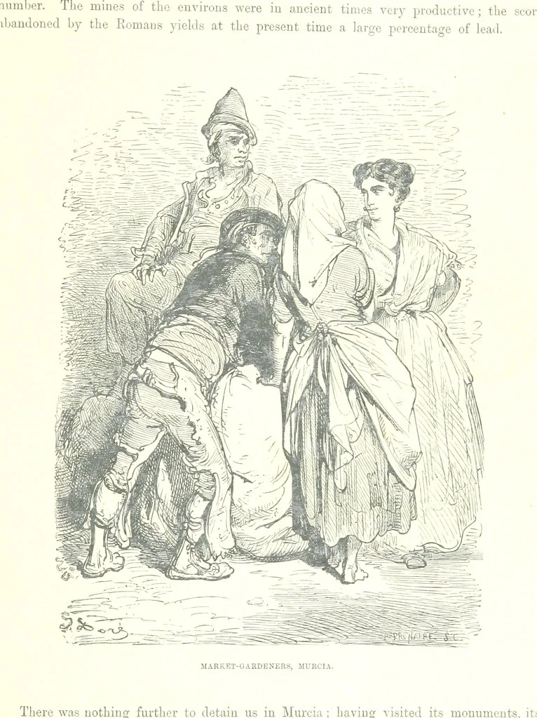 An illustration from Spain ... Illustrated by Gustave Doré. Translated by J. Thomson, 1881, leaf 123