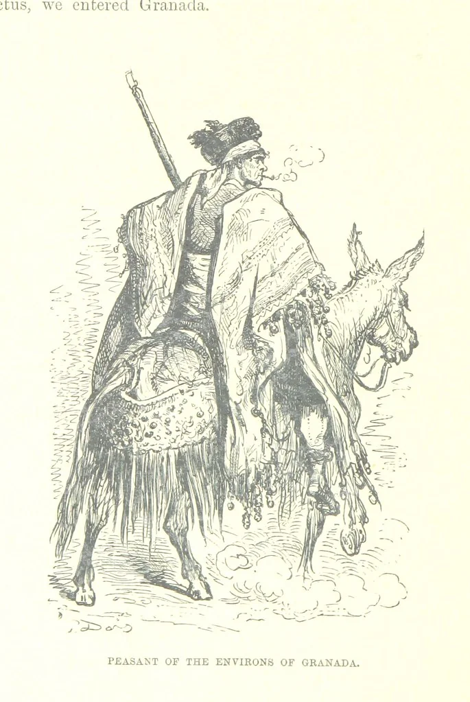 An illustration from Spain ... Illustrated by Gustave Doré. Translated by J. Thomson, 1881, leaf 132