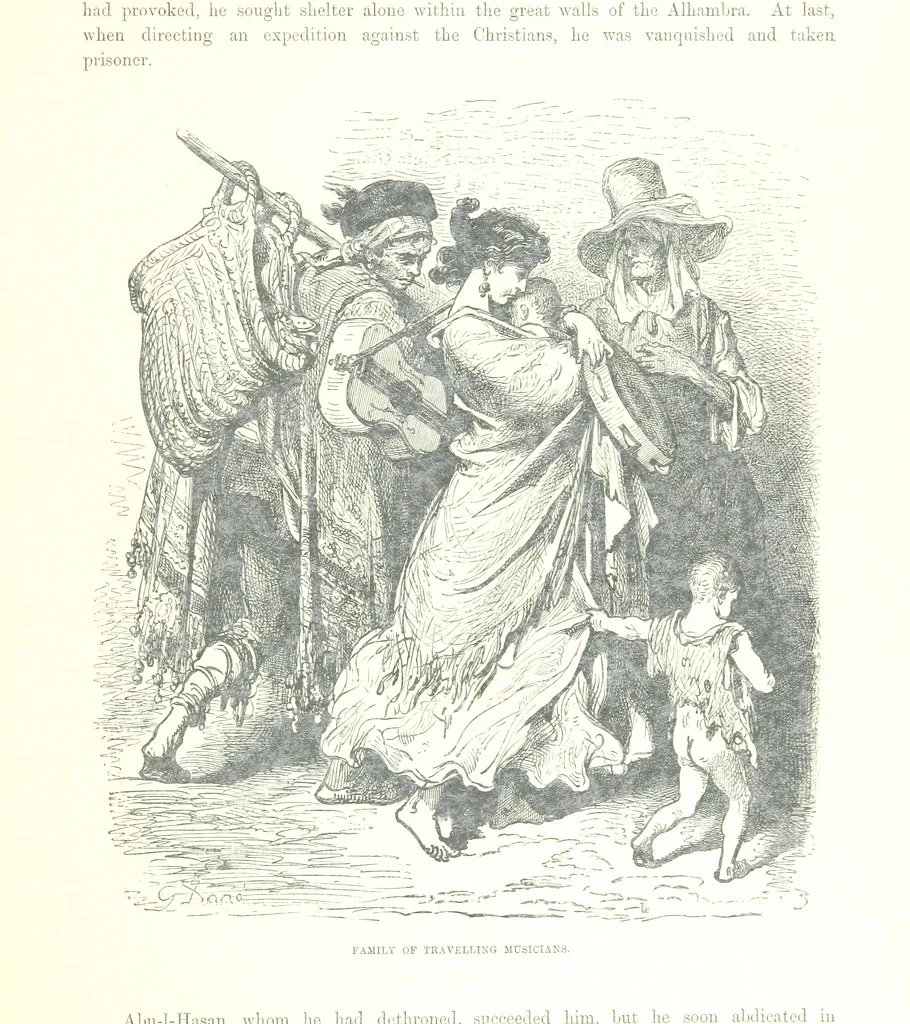 An illustration from Spain ... Illustrated by Gustave Doré. Translated by J. Thomson, 1881, leaf 141